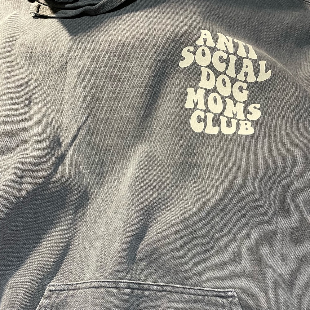 Anti social dog moms club hoodie